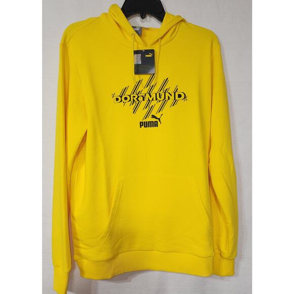 Borussia Dortmund yellow hoodie medium Puma - Picture 1 of 6